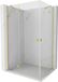 Mexen Mist-H Duo porte battante cabine de douche gauche 120 x 110, transparent, or brossé