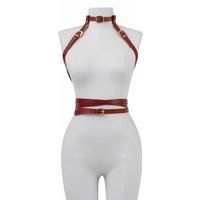 Elif Domanic Rood Leren Lingerie Maat M