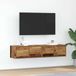 Maison Exclusive - Meuble TV, 2 pièces. Aspect bois vieilli, dimensions 60x31x25,5 cm. Fabriqué en panneau de fibres de bois
