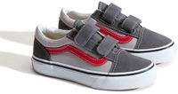 Vans Old Skool V Schoenen EU 30 Kinderen Pewter / Racing Red