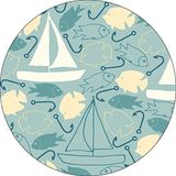 Bonateks Ronde digitaal bedrukte muismat, antislip onderkant, voor kantoor en thuis, diameter: 22 cm
