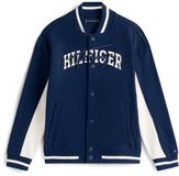Tommy Hilfiger Th Mixed Graphic Bomber - Kinderen - Blauw - Maat 8 jaar