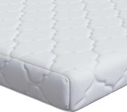 vidaXL Matras Wit 80 x 200 cm Jacquard stof