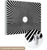 MuchoWow® Glass Painting 120x90 cm - Acrylic Glass Painting - Optical Illusion Sun - Photo on Glass - Paintings