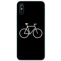 Xiaomi Bedrukt siliconen hoesje compatibel met Xiaomi Redmi 9A, Xiaomi Redmi 9AT, Xiaomi Redmi 9i Bike hipster