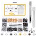 Ensemble de 680 anneaux, 5 mm, acier inoxydable, outils inclus