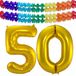 Folat Verjaardag Leeftijd folieballon - 50 jaar - goud - 86 cm