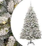 vidaXL Kunstkerstboom 210 cm 300 LED's Warmwit PVC en Staal