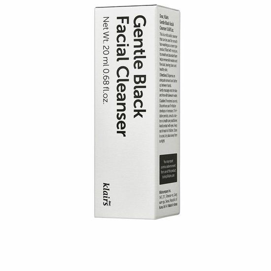 Dear Klairs Gezichtsreinigingsgel GENTLE BLACK 20 ml