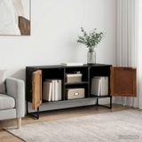 vidaXL Dressoir, 105 x 30 x 55 cm, massief hout en kunsthout