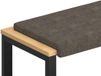 vidaXL Coussin de banc suédine tissu gris foncé profondeur 35 cm