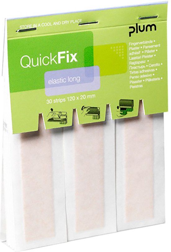 QuickFix Navulling Elastic Long pleisters - 1 stuk