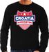 Bellatio Decorations Shoppartners Bv Croatia supporter schild sweater zwart voor heren L