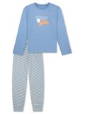 SCHIESSER Pyjama lang Gestreept Meisjes Lucht Katoen Maat 176