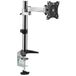 RICOO Monitorhouder voor tafel, VESA tafelhouder voor 13-27 inch, monitorhouder 1 monitorarm TS0611, beeldschermhouder, kantelbaar, zwenkbaar, monitorarm, beeldschermhouder, monitorhouder