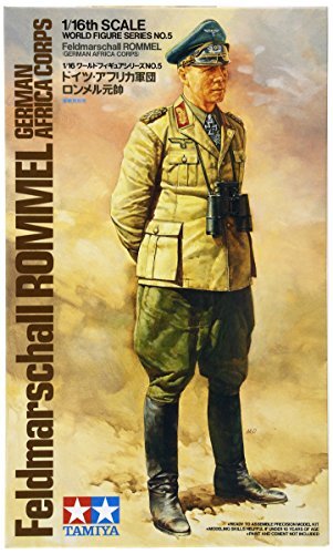 tamiya 300036305 - 1:16 WWII figuur veldmarschall Rommel Afrika