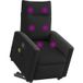Fauteuil Relax Fauteuil de Massage Inclinable Noir Tissu