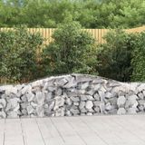 Prolenta Maison Exclusive - Geknoopte gaasbakken, 8 stuks, 400x50x60/80 cm, verzinkt staal