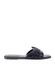 Keslem Sandales en cuir pour femme Noir