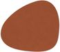 LIND DNA set de table velours côtelé courbe 37x44cm rouille