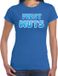 Bellatio Decorations verkleed t-shirt voor dames - Feest muts - blauw - carnaval XXL