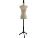 Merkloos Relaxdays Paspop dames - verstelbaar 130-167 cm - maat 36/38 - beige