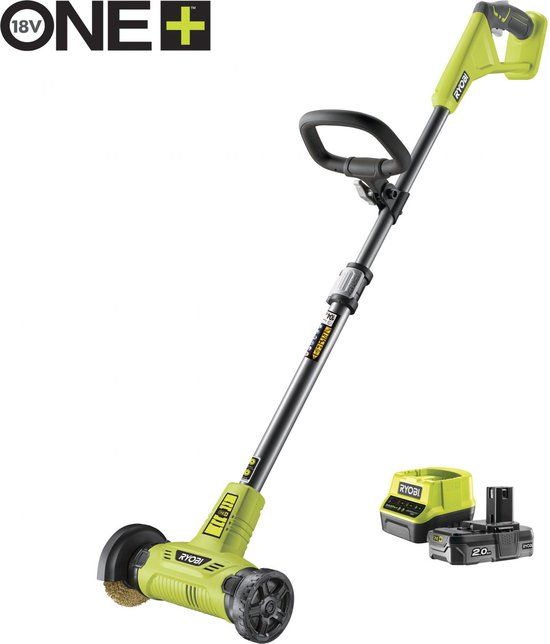 Ryobi RY18PCA-120 One+ 18V Accu Onkruidborstel Set (1x 2.0Ah) - 4892210185594
