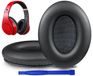 Inovra - SOULWIT vervangende oorkussens voor Monster Beats Studio 1.0 (1e generatie) koptelefoon van Dr. Dre Soft Protein lederen oorkussens-zwart