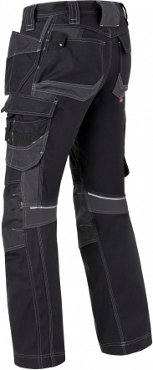 HaVeP Werkbroeken met kniestukken 80230 Werkbroek Zwart/Grijs NL:48 BE:42