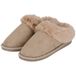 Apollo pantoffels met imitatiebont beige