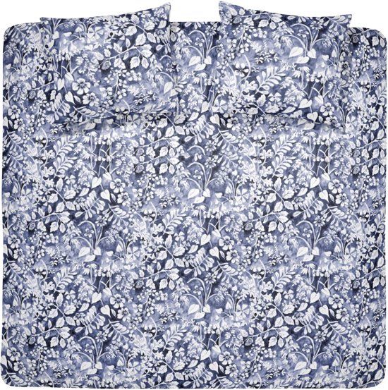 Cinderella Dekbedovertrekset katoen 200 x 200/220 cm castle garden indigo