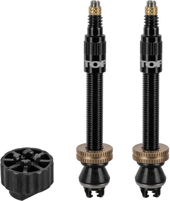 Topeak TurboFlow Valve Kit - 45mm Black Polyester