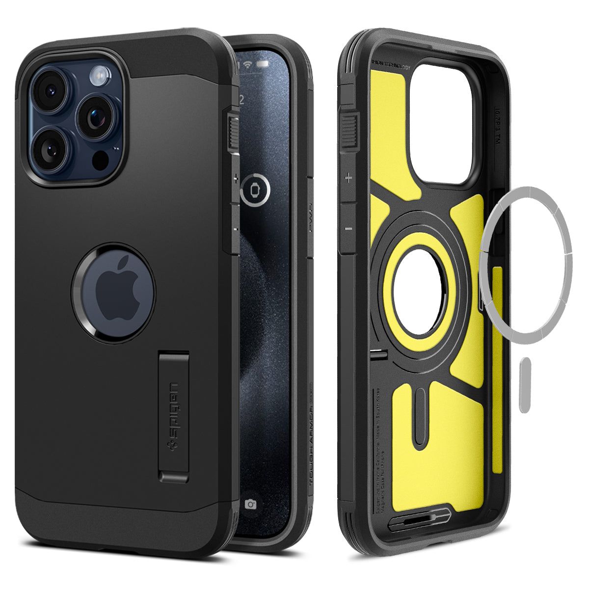 Spigen Tough Armor Magfit Case - iPhone 15 Pro Max - Black