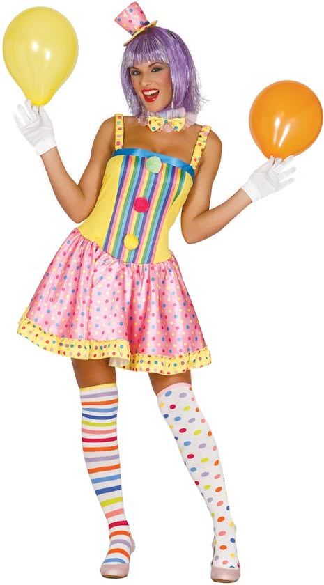 Generik Pastel clownskostuum voor vrouwen - Maat M