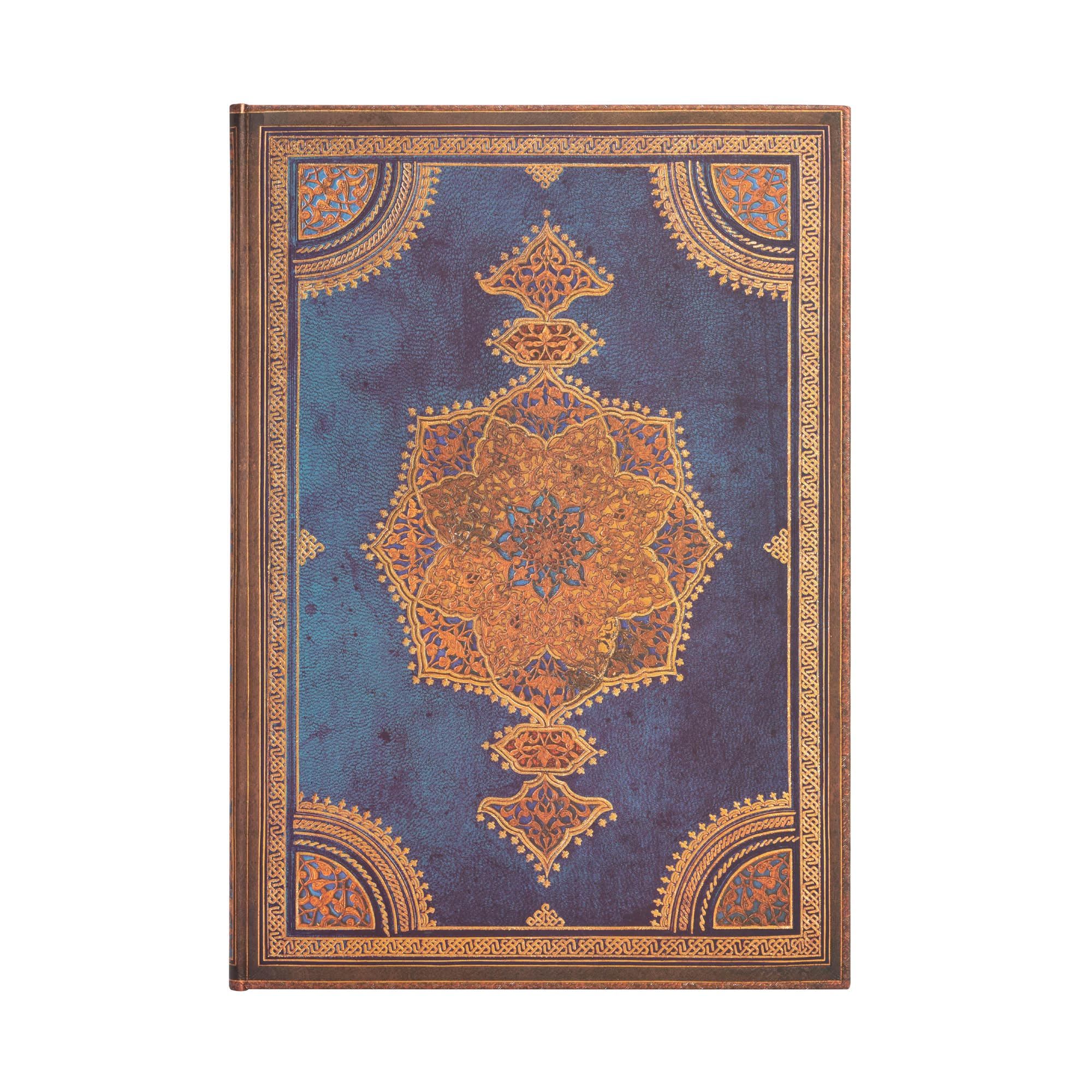 Paperblanks Safavid Indigo Hardcover Notebook - Blue - 128 Pages