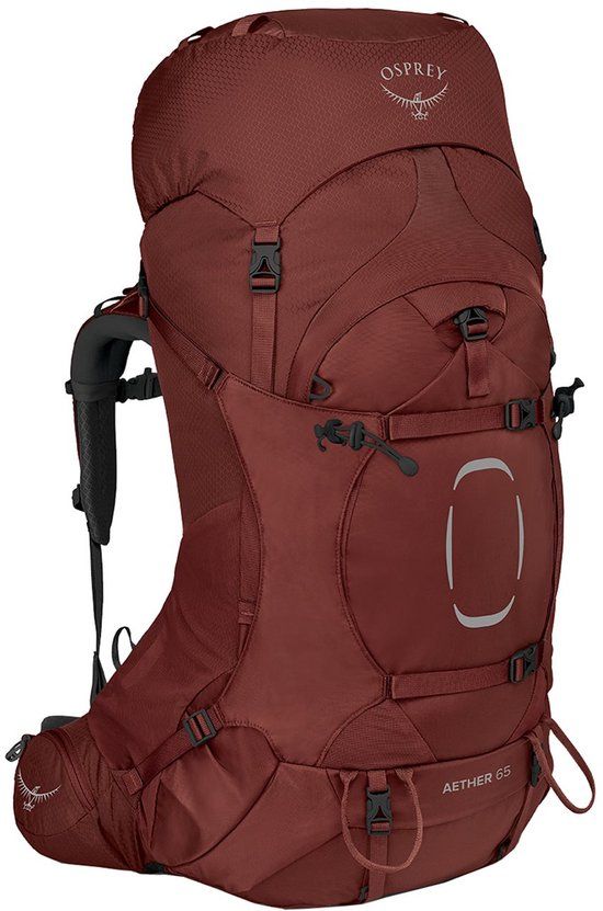 Osprey Aether 65 Deep Acorn Red L/XL Rugzak - 65L - Rood - Mannen