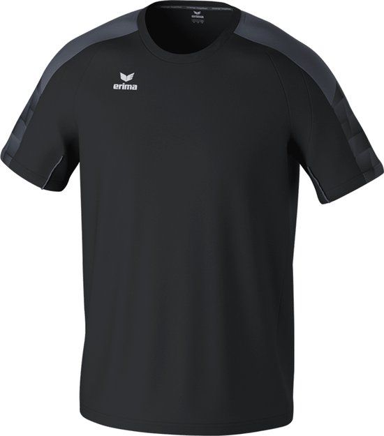 Erima Evo Star T-Shirt Kinderen - Zwart / Grijs - Maat 128