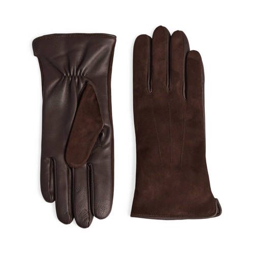 Markberg Carianna donkerbruin suède handschoenen