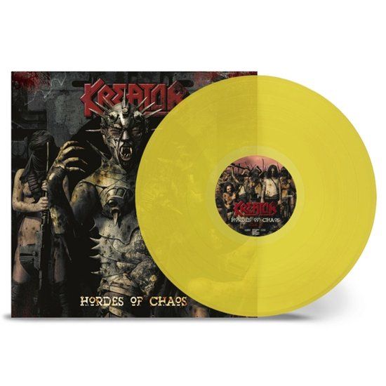 Hordes Kreator Hordes Of Chaos LP Coloured Vinyl Geel Transparant