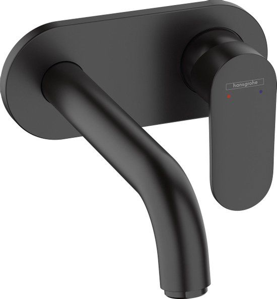 Hansgrohe Vernis Blend - Inbouw wastafelmengkraan - Mat Zwart - 20.7 cm uitloop