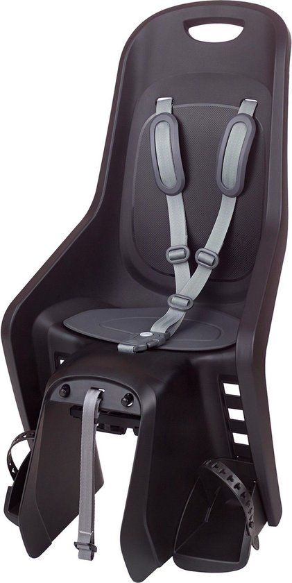 Polisport Bubbly Maxi MIK HD kinderzitje - zwart/donkergrijs | Achterzitje | 15-22 kg | 9 maanden - 5 jaar