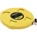 Stanley Capsulebandmaat glasvezel (30 m lengte, ABS-kunststof behuizing, inklapbare zwengel, gecoat band) 0-34-297