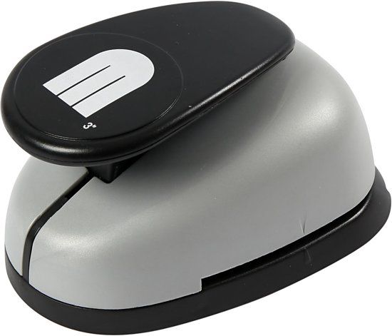 Creotime Papier pons, afm 46x67 mm, gevlochten hart, 1 stuk