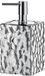 Gedy New Martina Zeeppompje, Zeepdispenser, Keramisch, Zilver, 7,5 x 7,5 x 16