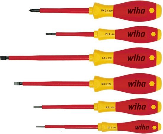 Wiha Schroevendraaierset 320N K6 - 6 delig - Geïsoleerd 1000V - VDE
