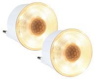 Veiligheidslamp stopcontact - Bewegingssensor - 3000 K en 6500 K - 2 stuks - Blanc