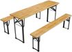 Juskys Ensemble table de pique-nique - 3 pièces - 170cm table de pique-nique