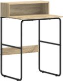vidaXL Bureau met opslag Sonoma Eiken 60 x 50 x 91 cm