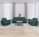 Maison Exclusive - Ensemble de canapé 3 pièces avec coussins, velours vert foncé