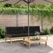 Maison Exclusive - Canapés Centraux Palette De Jardin 2 pièces Et Coussins Bois Acacia